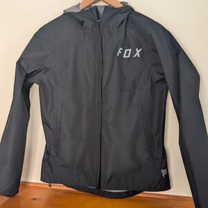 Fox Ranger Water Rain Jacket Black Hooded Size M